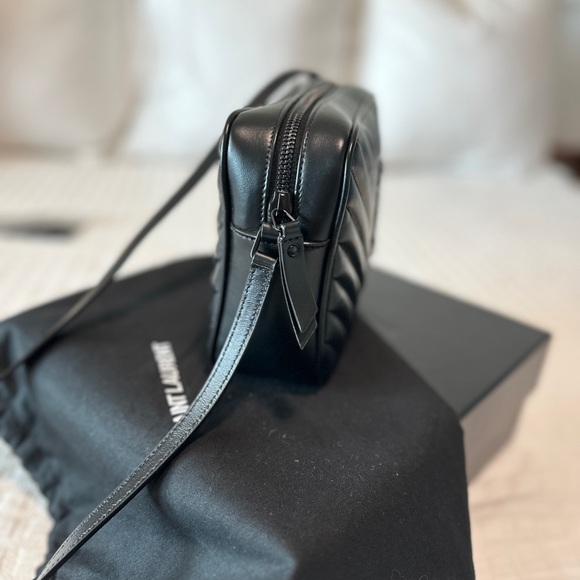 Yves Saint Laurent Quilted Camera Bag in Black - Picture 10 of 13